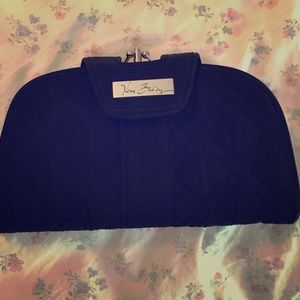 Vera Bradley all black quilted large wallet